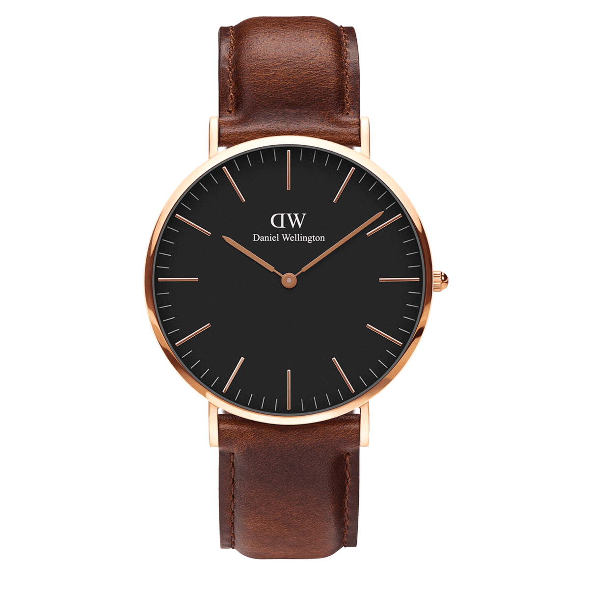 Classic Black St Mawes Rose Gold