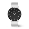 Classic Piano Link Onyx Silver