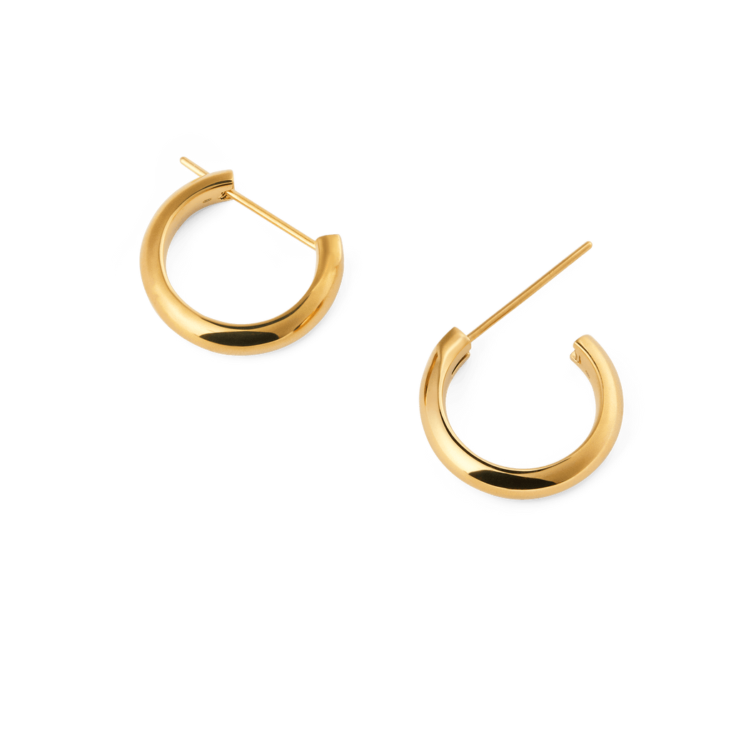Arch Earrings Gold 12mm