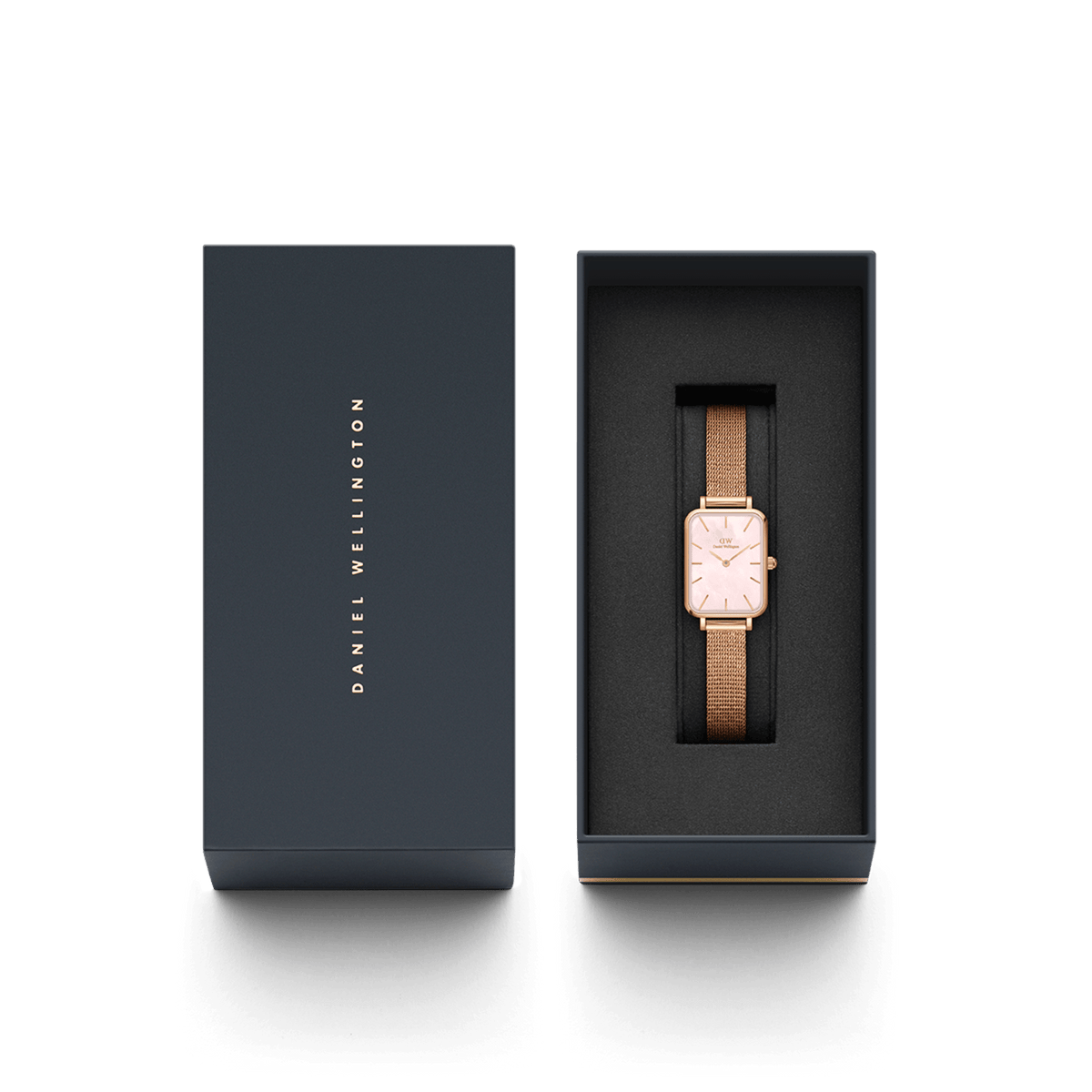 Quadro Pressed Melrose Pink MoP Rose Gold