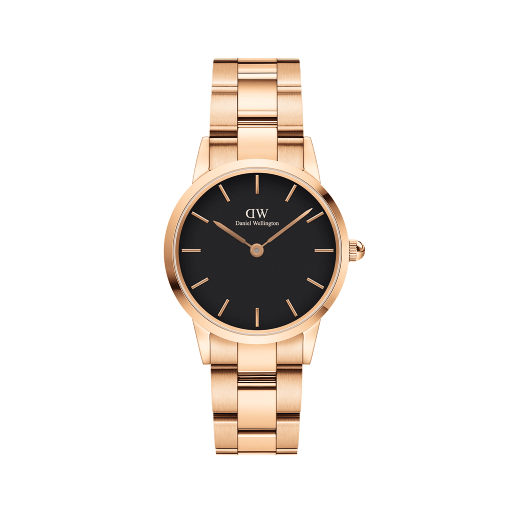 Iconic Link Black Rose Gold