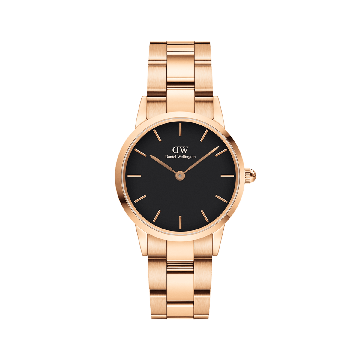 Iconic Link Black Rose Gold