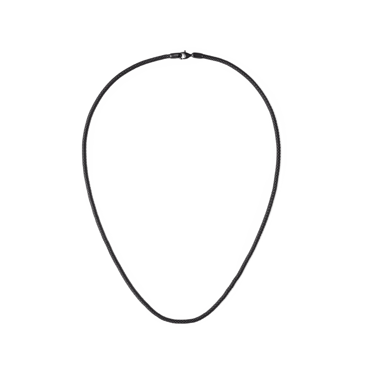 Tide Mesh Necklace Black 2.8