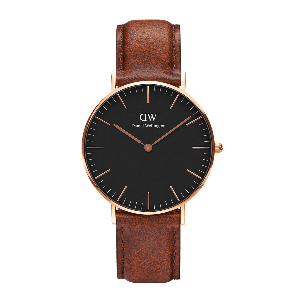 Classic Black St Mawes Rose Gold
