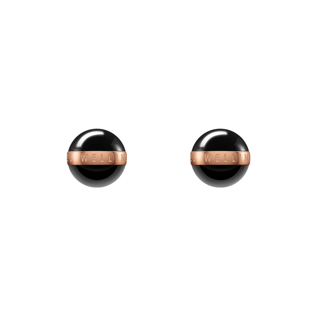 Aspiration Earrings Rose Gold Black