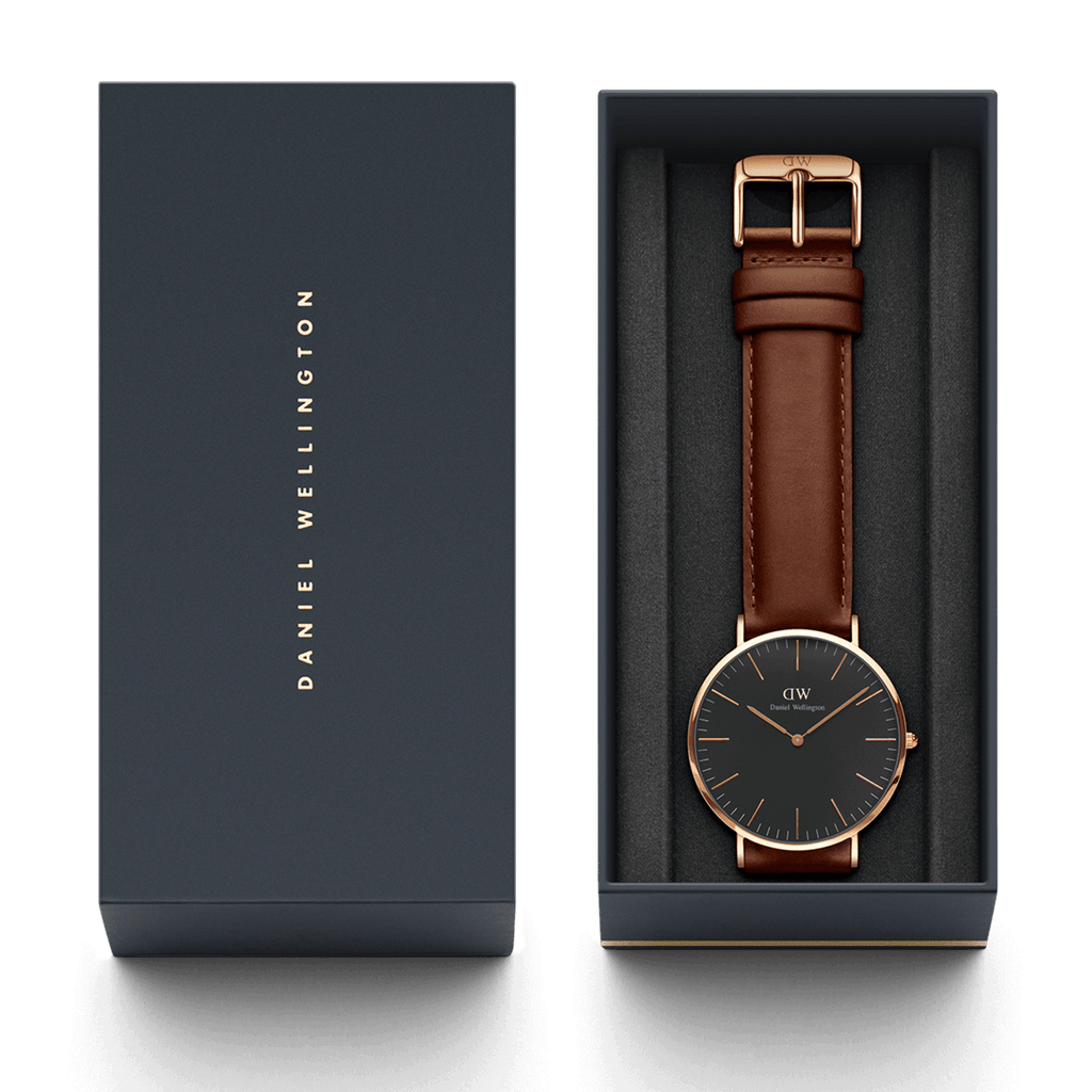 Classic Black St Mawes Rose Gold