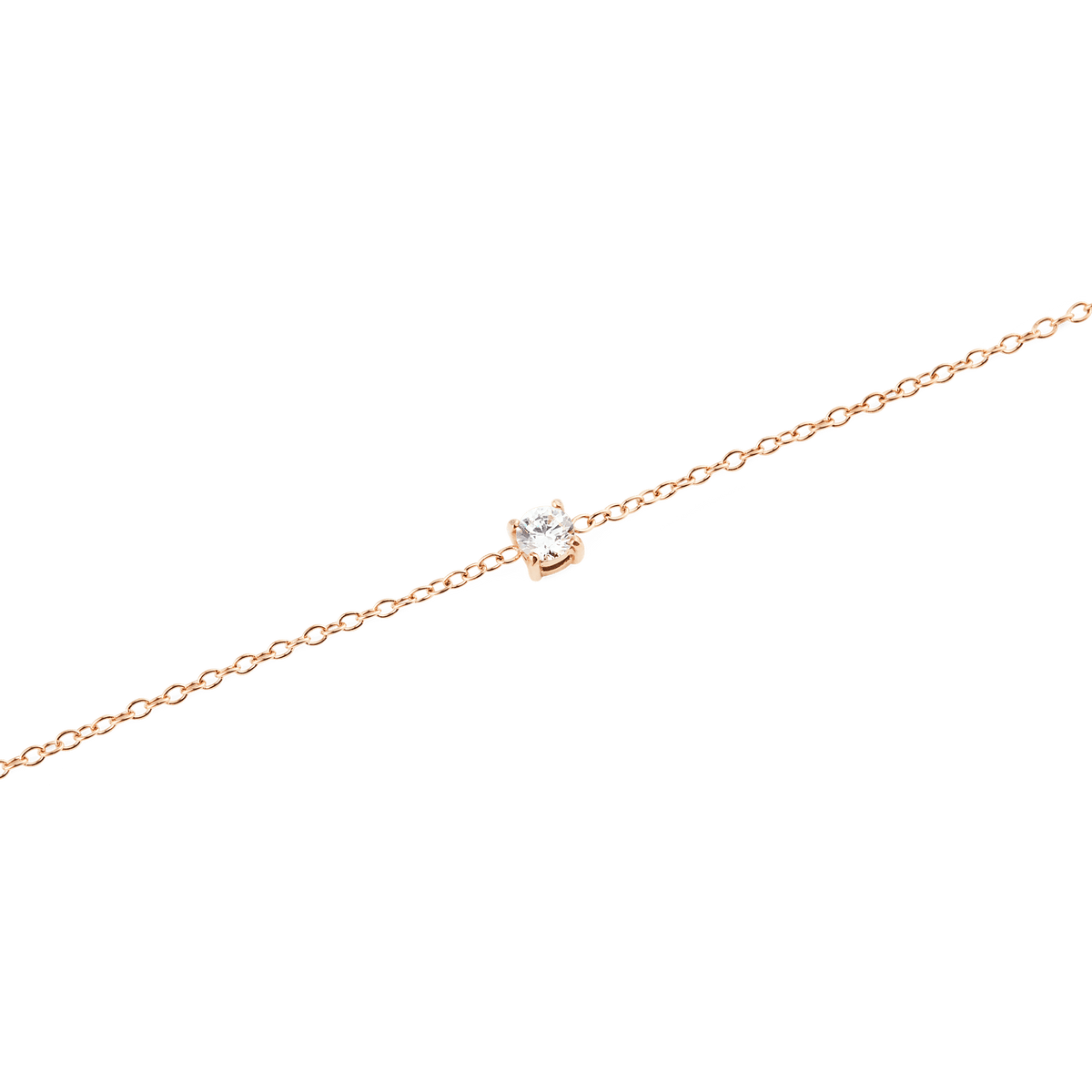Mirelle Solitaire Bracelet Rose Gold