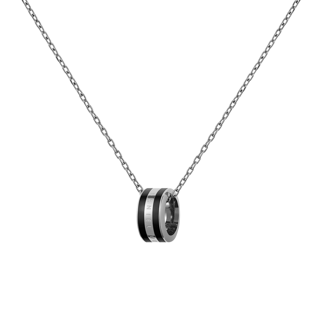 Emalie Necklace Silver Black