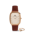 Marlon & Classic Mini Signet Ring Rose Gold Set