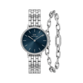 Petite Lumine Bezel 5-Link Arctic & Crystal Link Bracelet Silver
