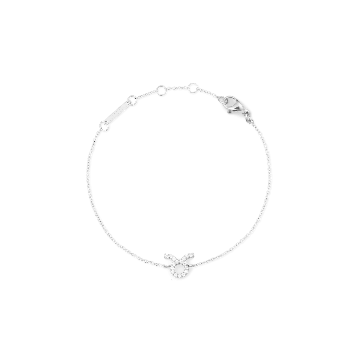 Crystal Zodiac Chain Bracelet Silver