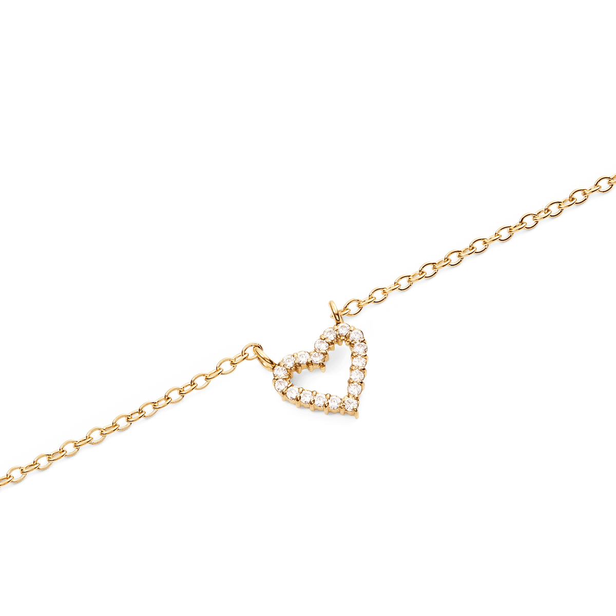 Mirelle Heart Necklace Gold