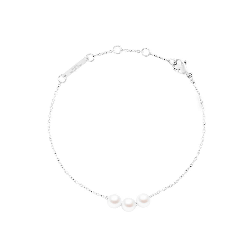 Pearl Trio Bracelet Silver