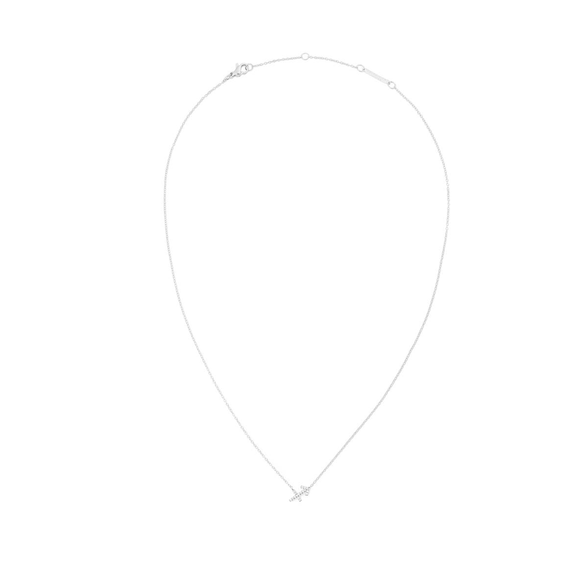 Crystal Zodiac Chain Necklace Silver
