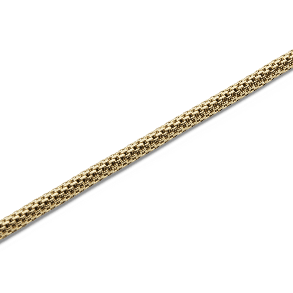 Tide Mesh Necklace Gold 2.8