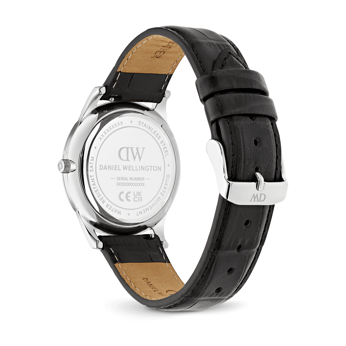 Pathfinder Black-Croc Frost-White Silver