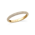 Pavé Ring Gold 3 mm