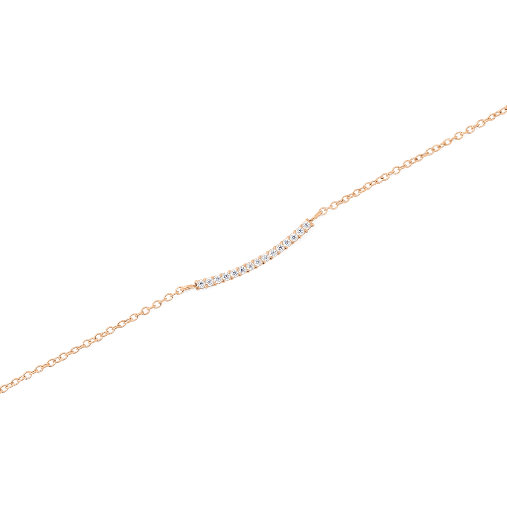 Mirelle Eternity Necklace Rose Gold