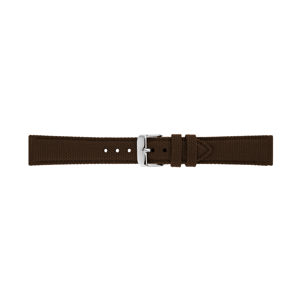 Brown Canvas Strap Silver