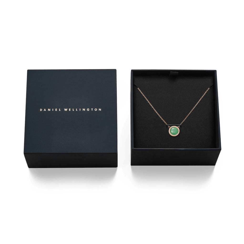 Audrey Necklace Jade Rose Gold