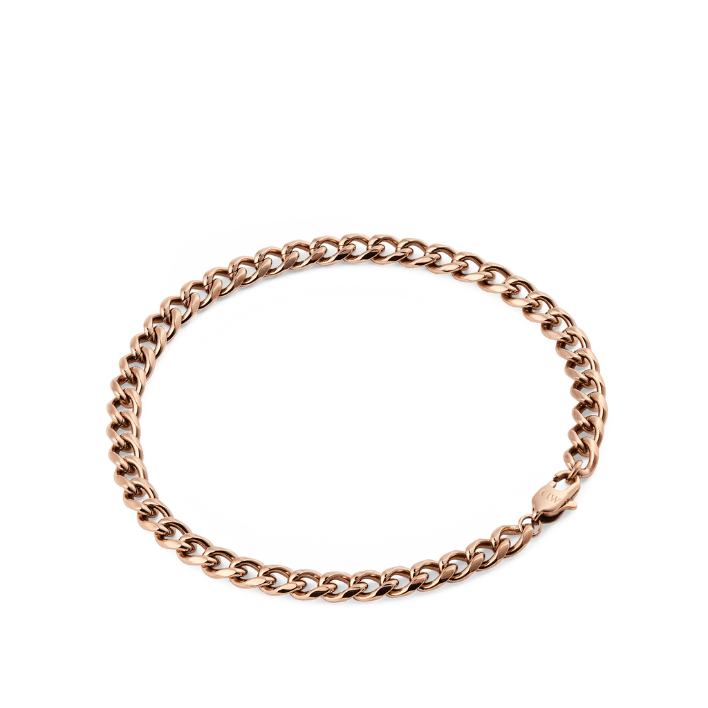 Ellipse 4mm Bracelet Rose Gold