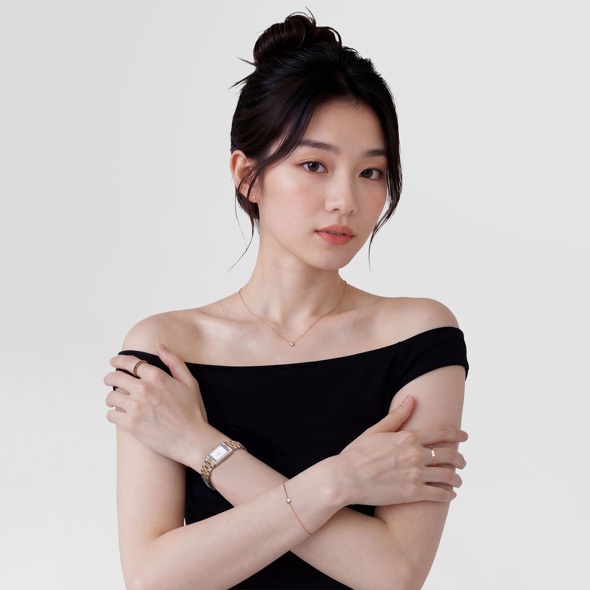 Bound Mini 3-Link Two Tone Rose Gold