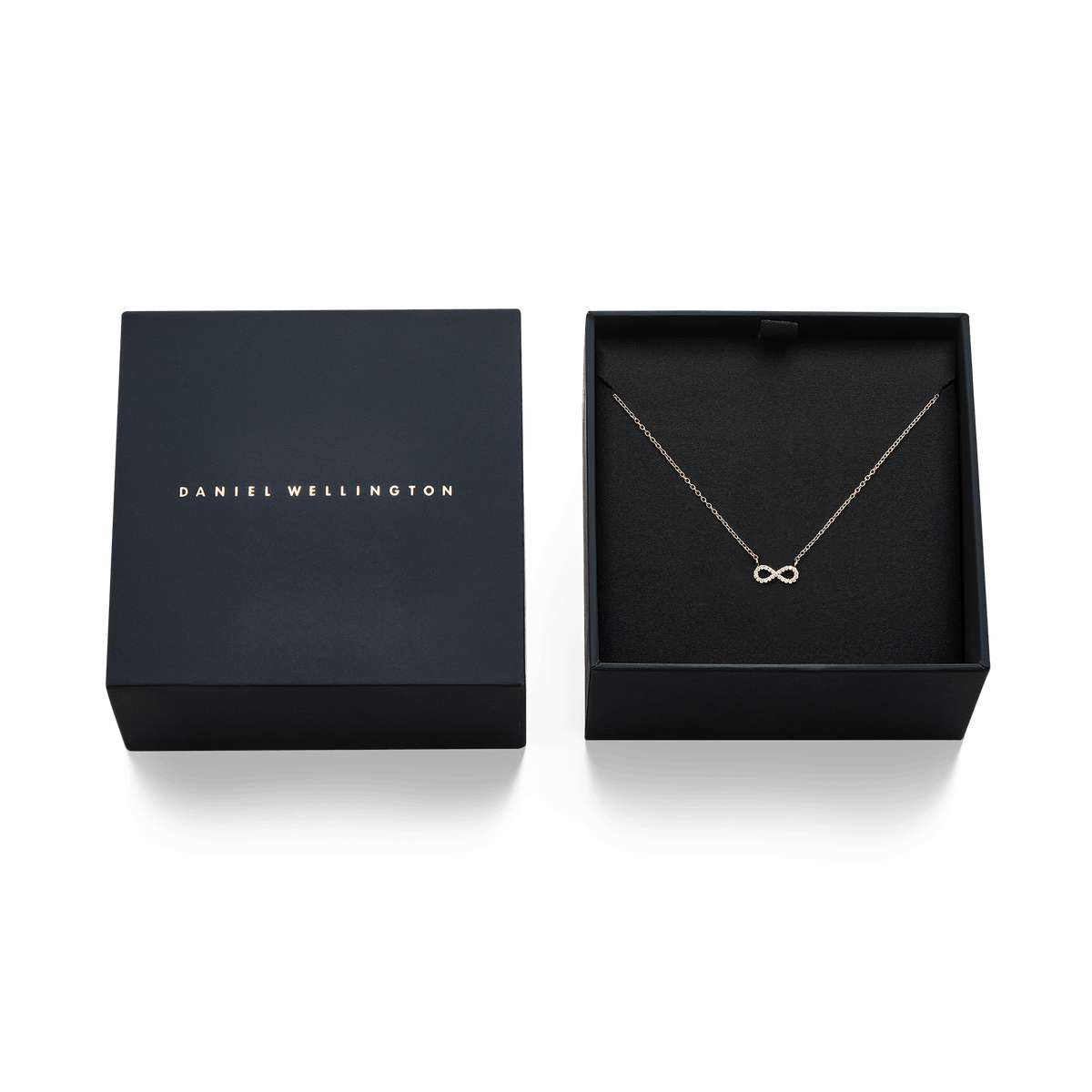 Mirelle Infinity Necklace Rose Gold