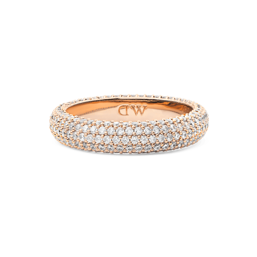 Pavé Ring Rose Gold 5 mm