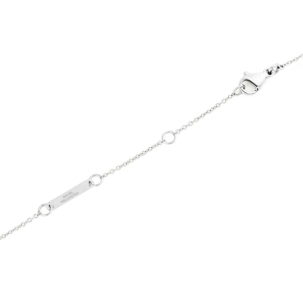 Pearl Step Necklace Silver