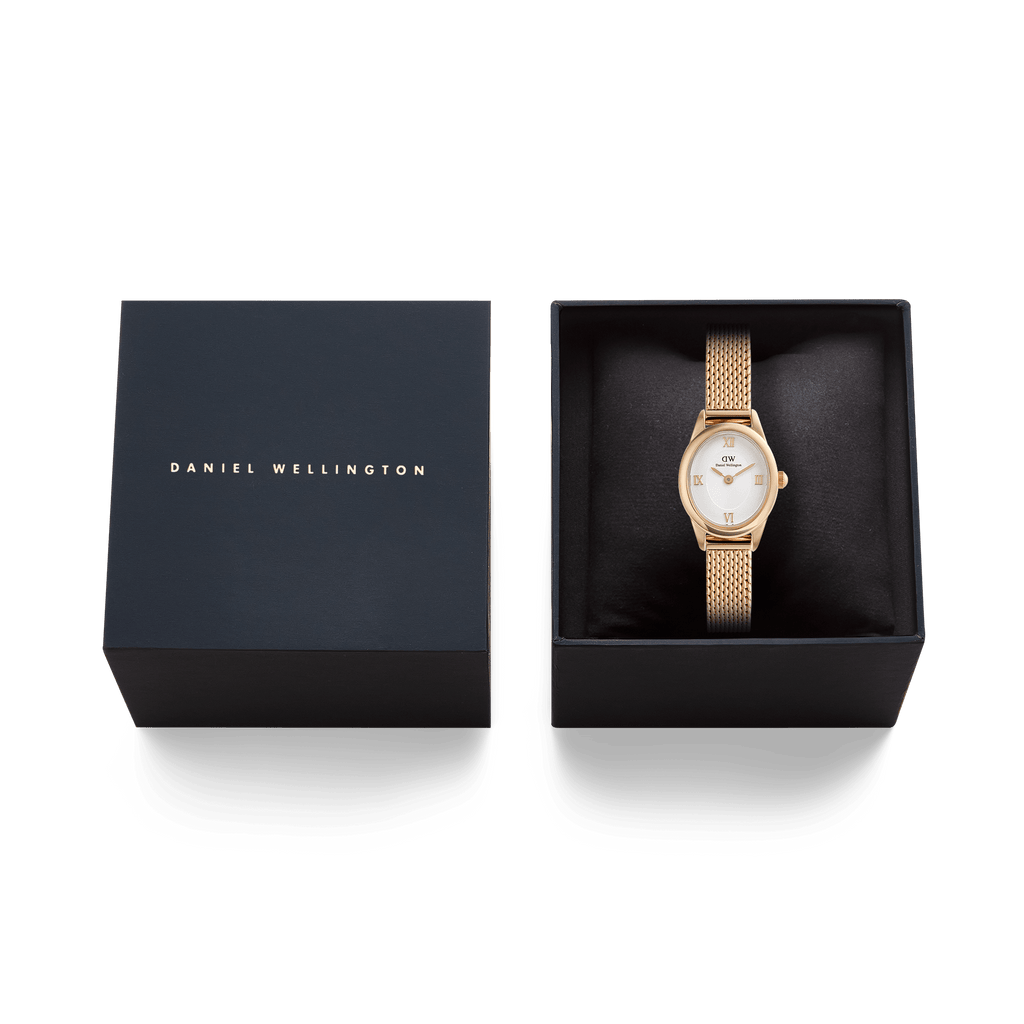 Ophelia Mini Mesh White Rose Gold