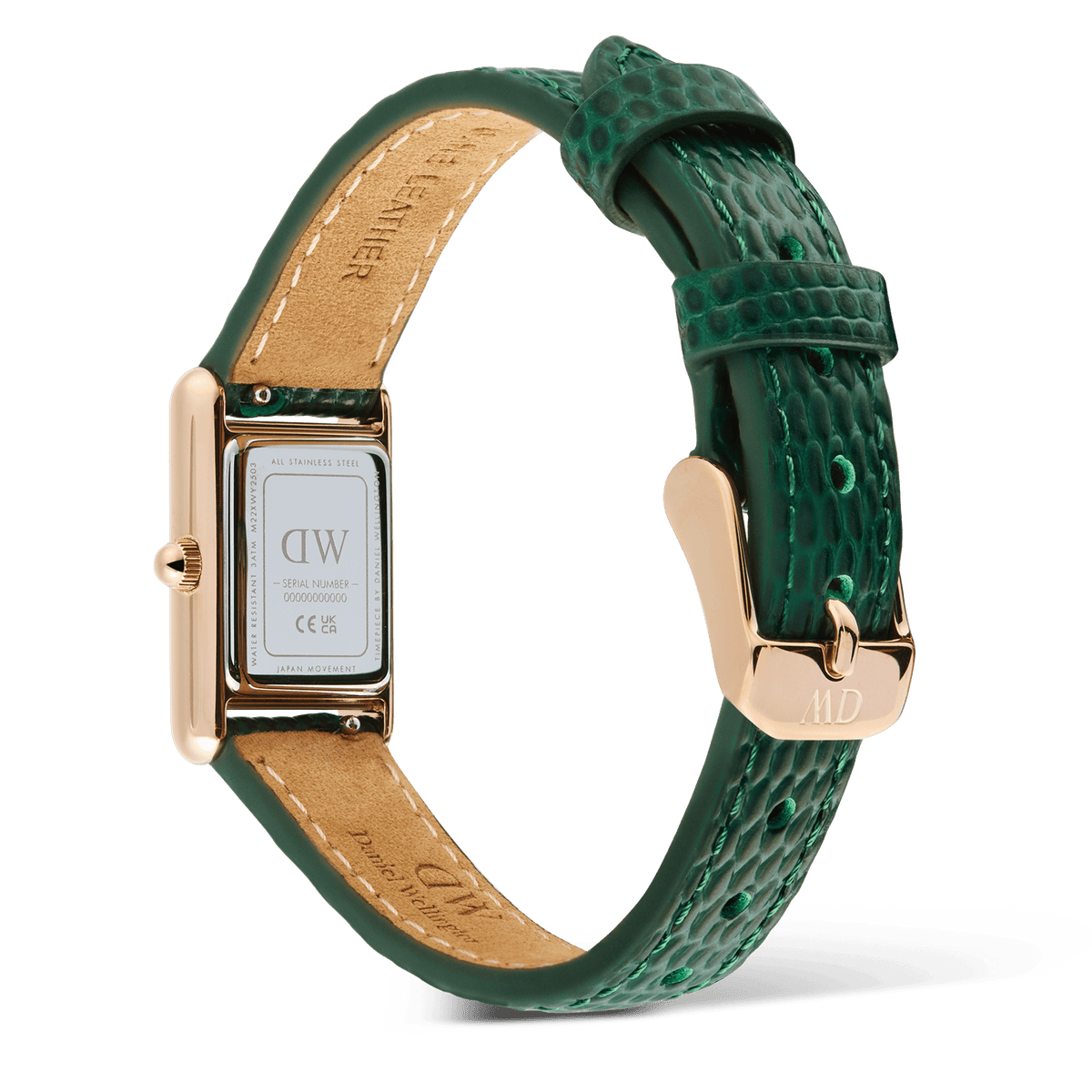 Bound Mini Green Lizard Rose Gold