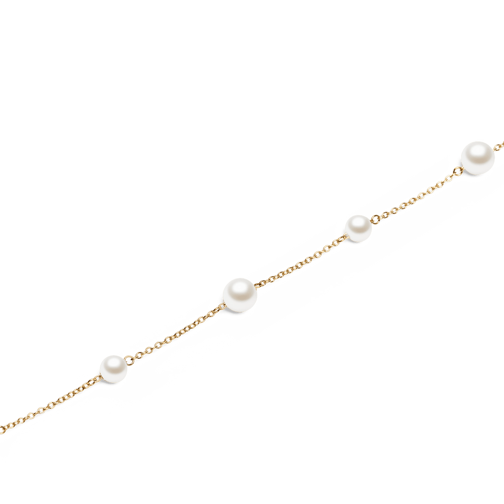 Pearl Step Bracelet Gold