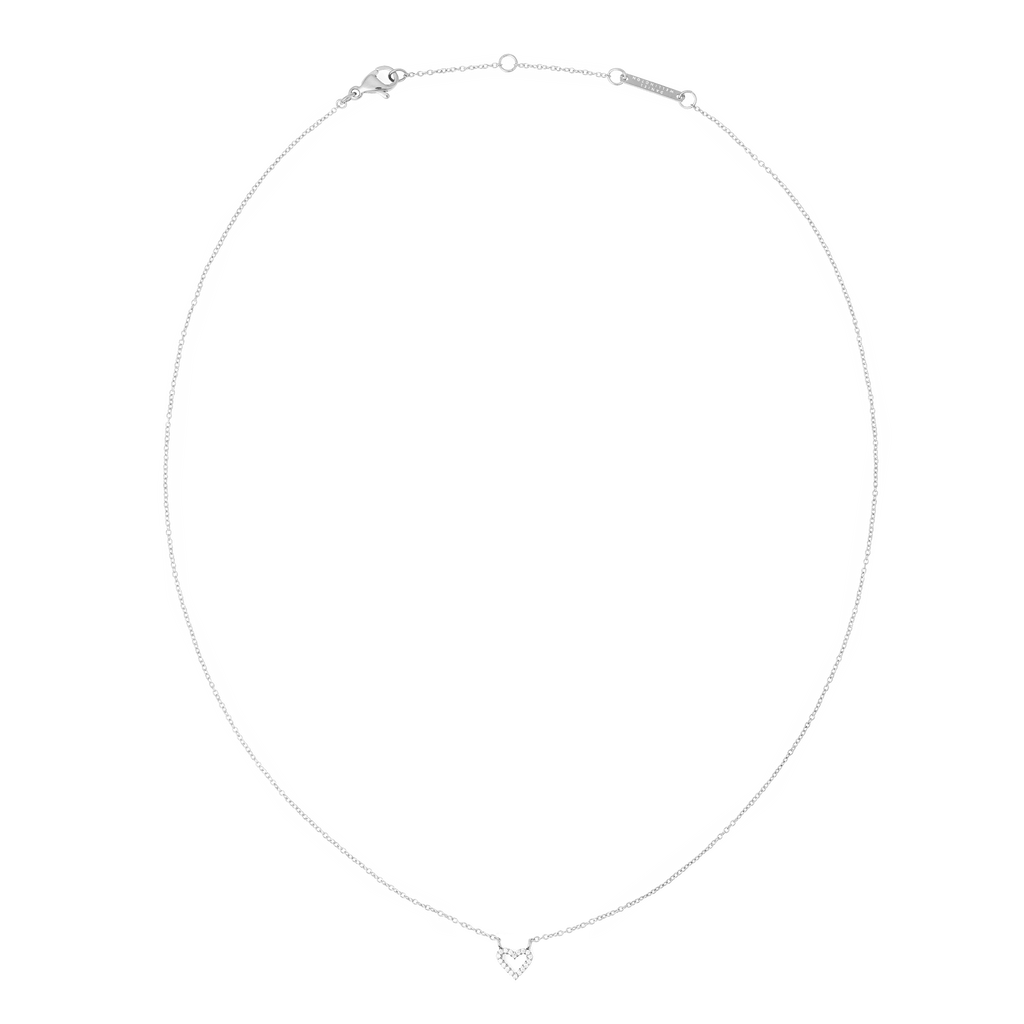 Mirelle Heart Necklace Silver