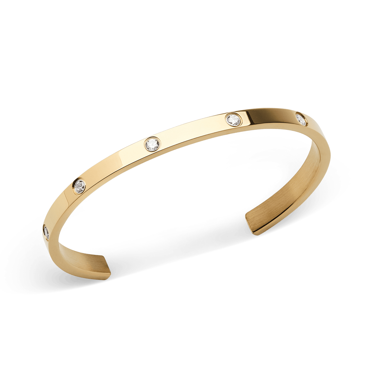 Quadro Roman Numerals Date + Classic Lumine Bracelet Gold Set