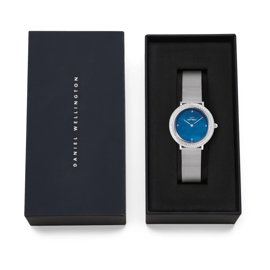 Crystalline Bezel Sterling Blue