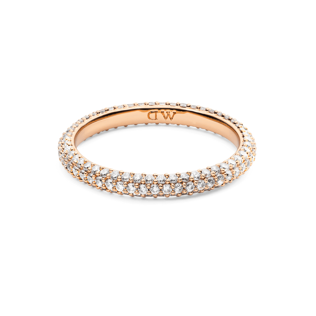 Pavé Ring Rose Gold 3 mm