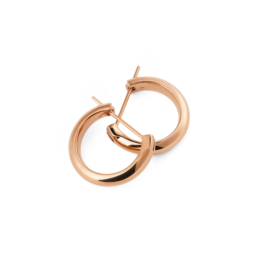 Arch Earrings Rose Gold 12mm