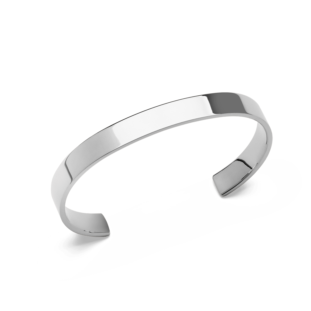 Line Cuff Polished Silver