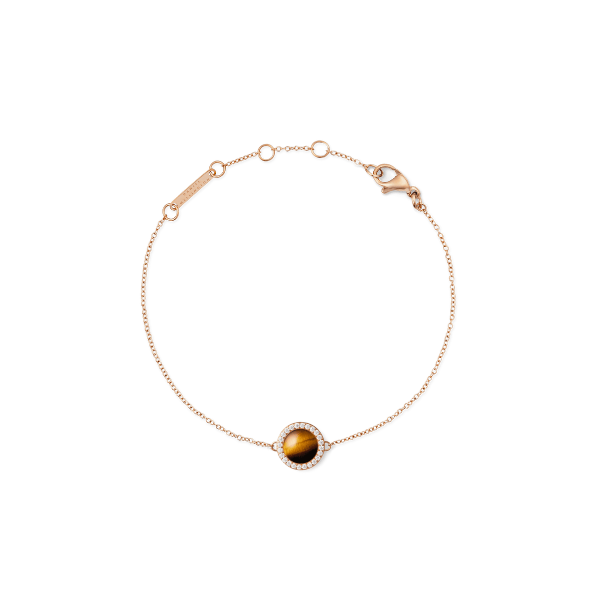 Audrey Bracelet Tiger Eye Rose Gold