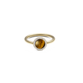 Audrey Ring Tiger Eye Gold