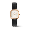 Margot Black Croc Rose Gold