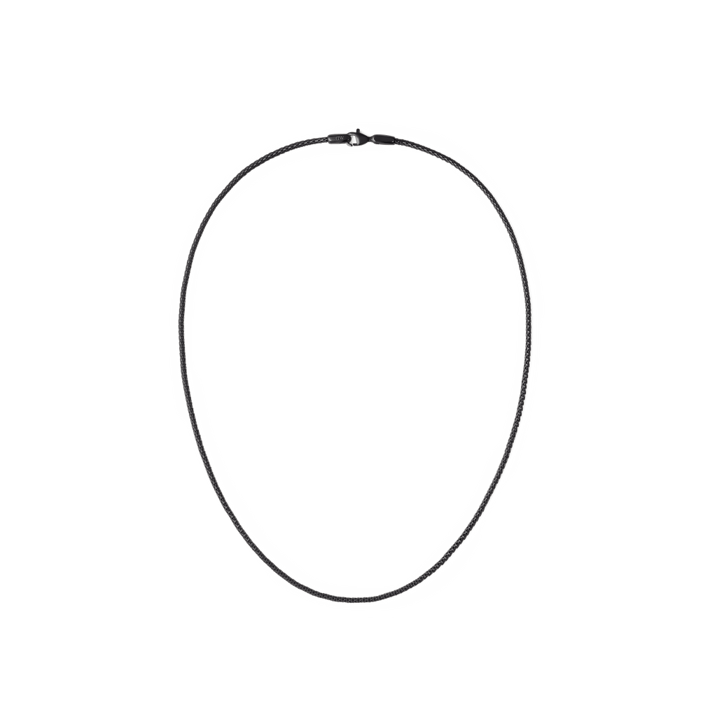 Tide Mesh Necklace Black 1.8