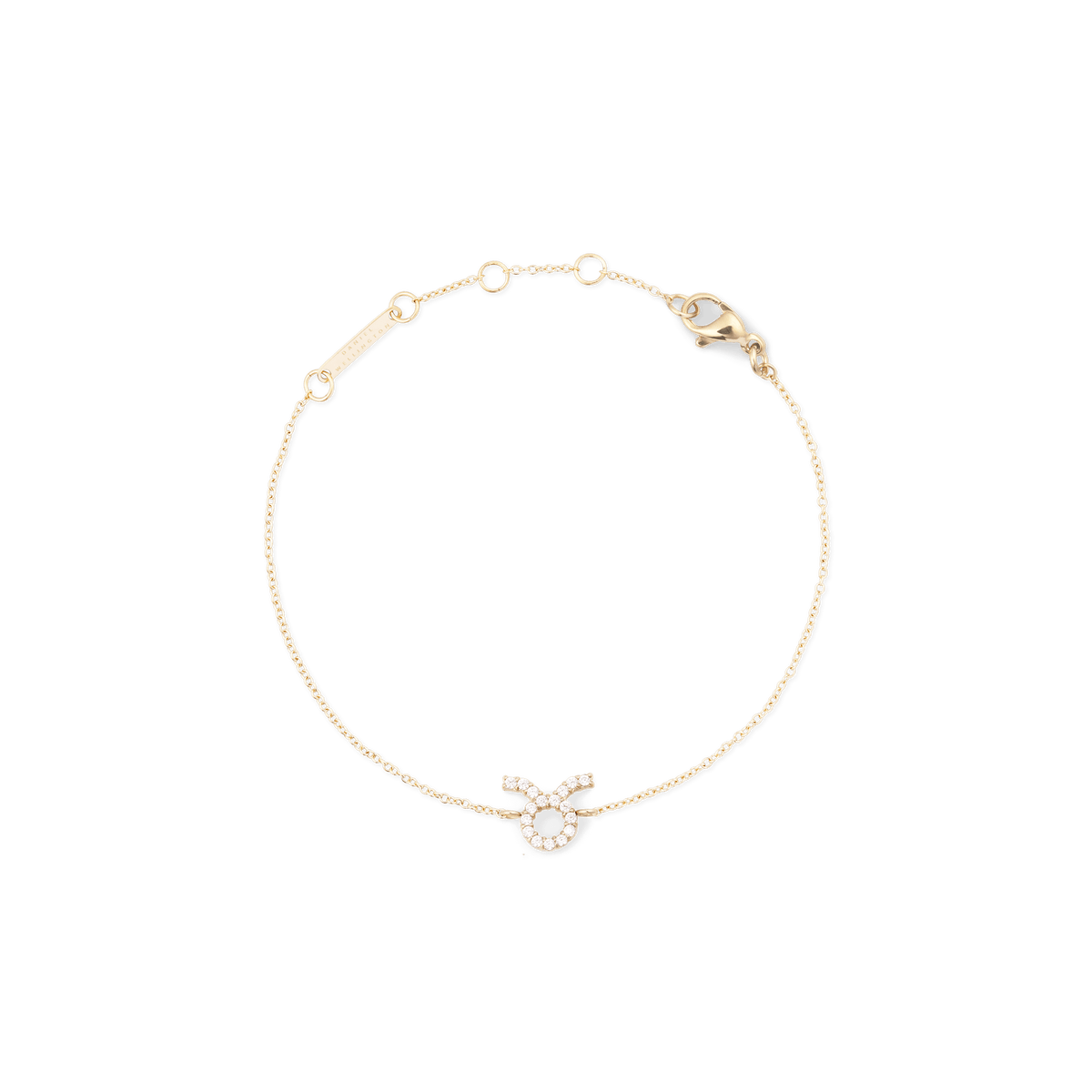 Crystal Zodiac Chain Bracelet Gold
